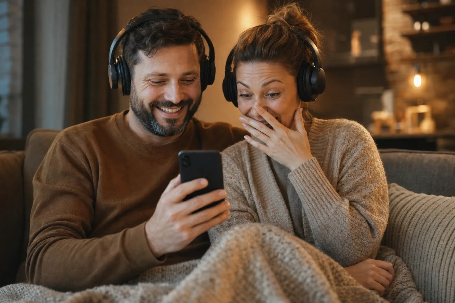 Fertiger Song wird auf dem Sofa zum ersten Mal angehört
