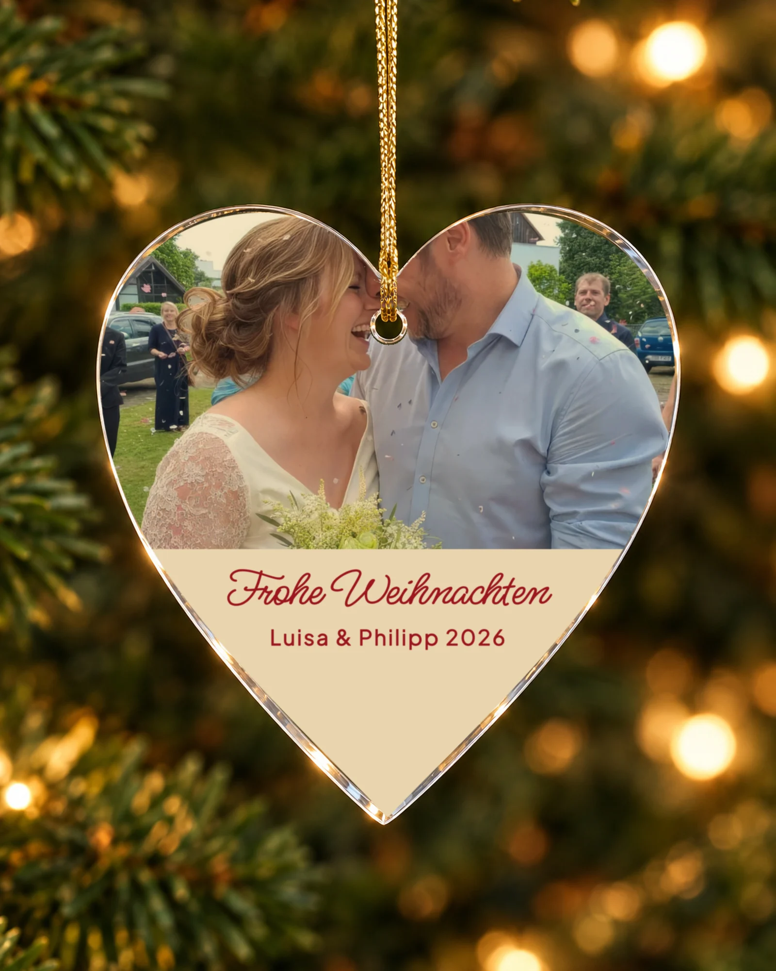 Christbaumanhänger mit Foto: Vorschau des Anhängers